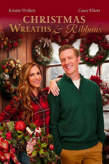 Christmas Wreaths and Ribbons